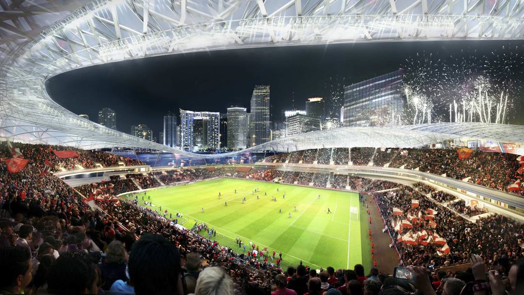 Le prime immagini del nuovo stadio di Miami (Reuters)